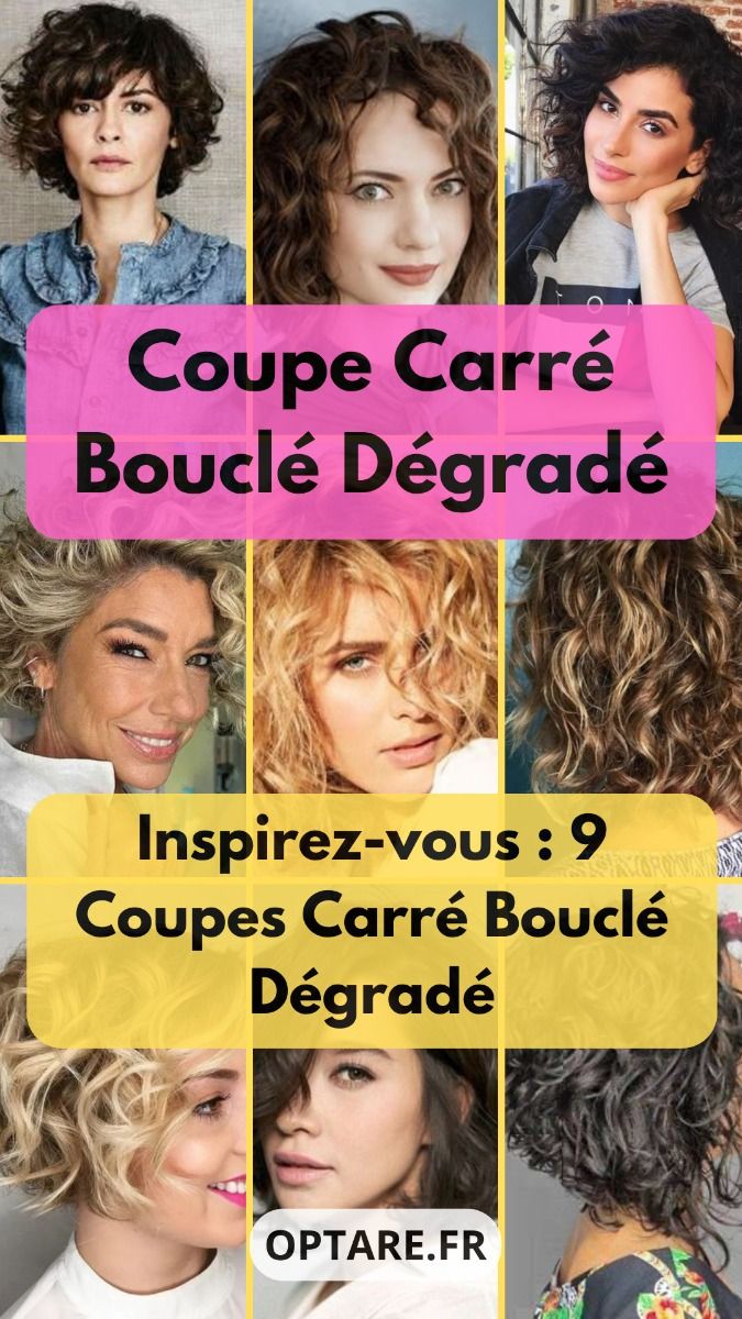Coupe cheveux bouclés tendance