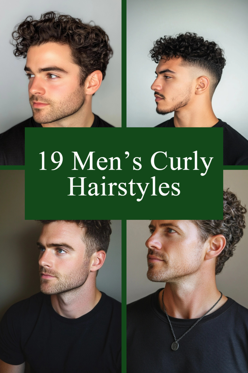 Cheveux bouclés homme volume