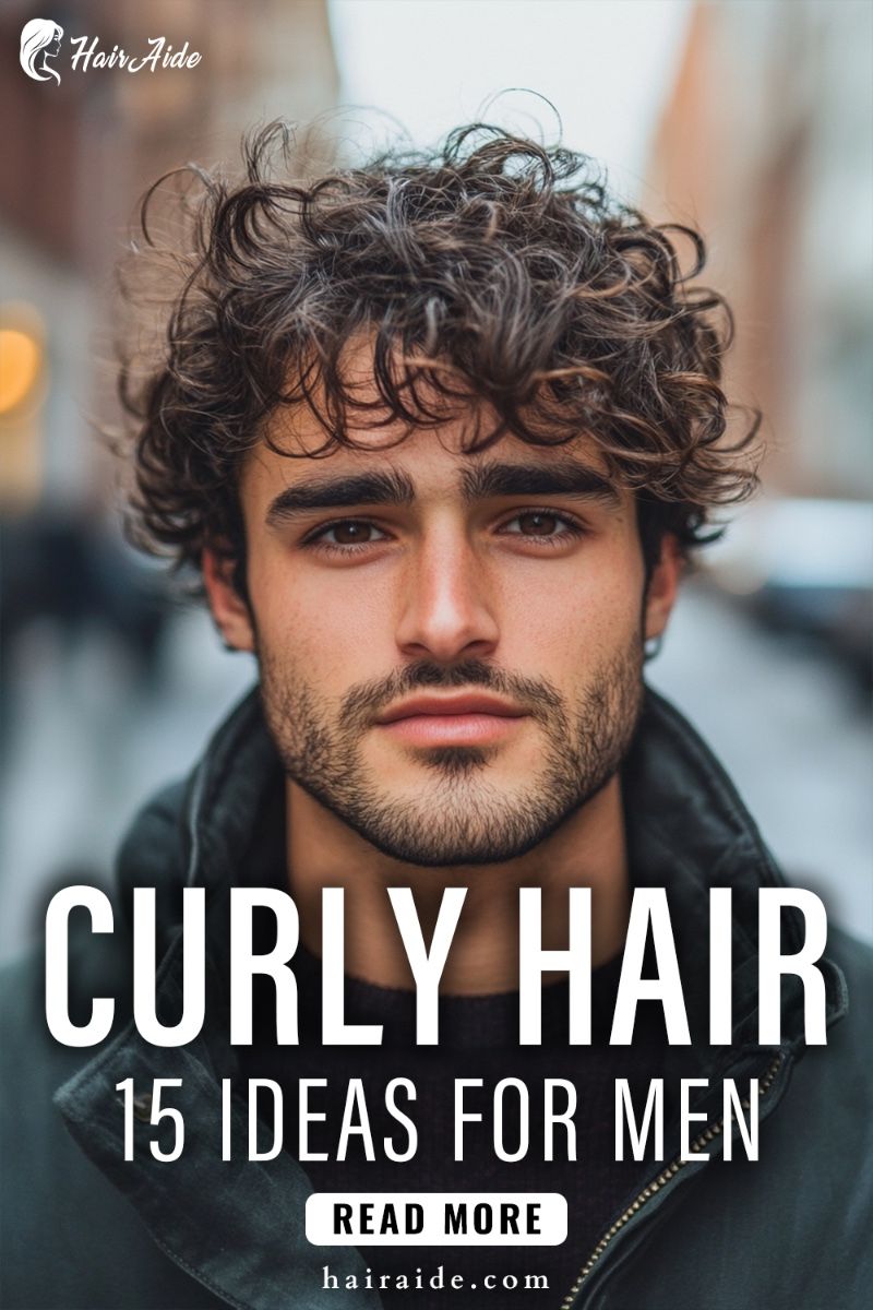 coupe homme cheveux bouclés