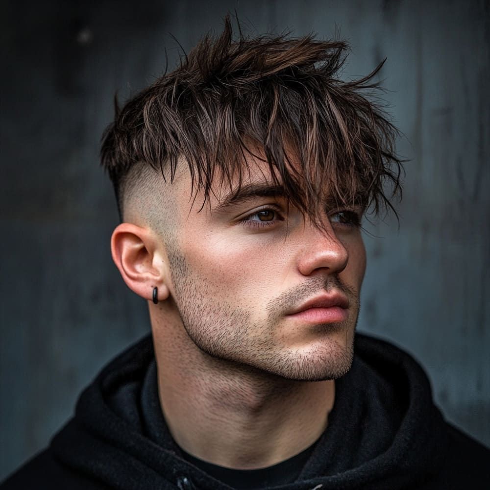 Undercut homme dégradé laser