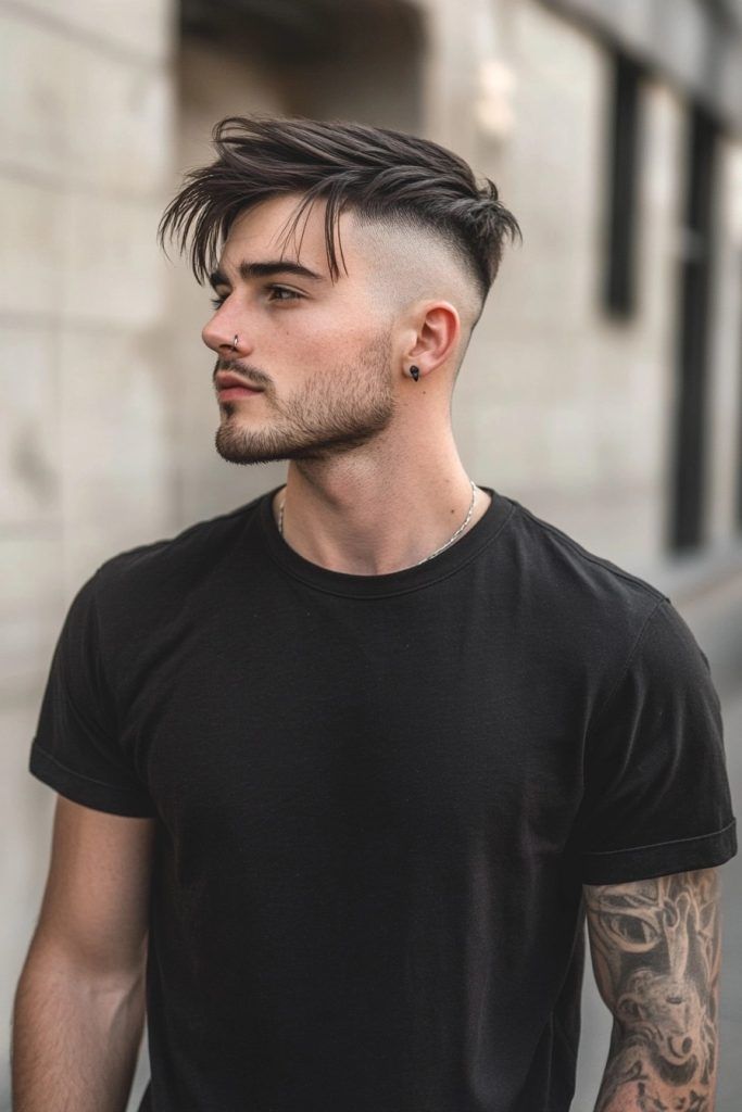 Undercut homme dégradé laser