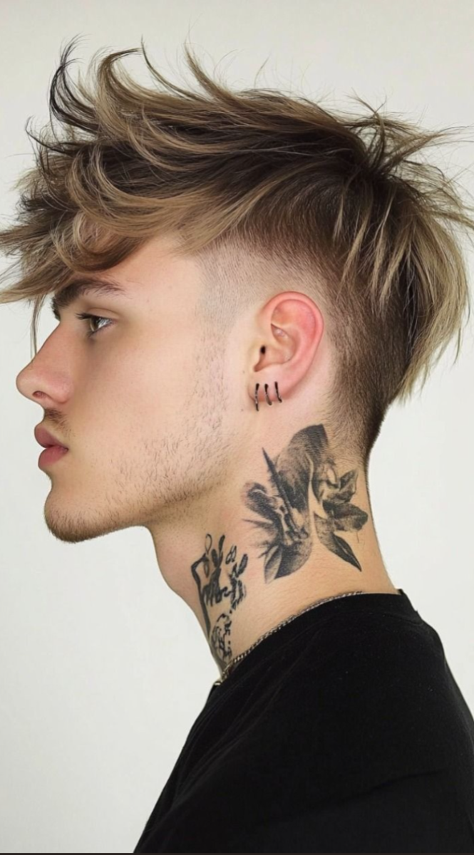 Undercut homme dégradé laser