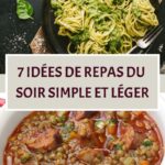 dîner équilibré et sain