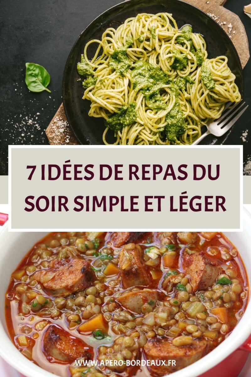 dîner équilibré et sain