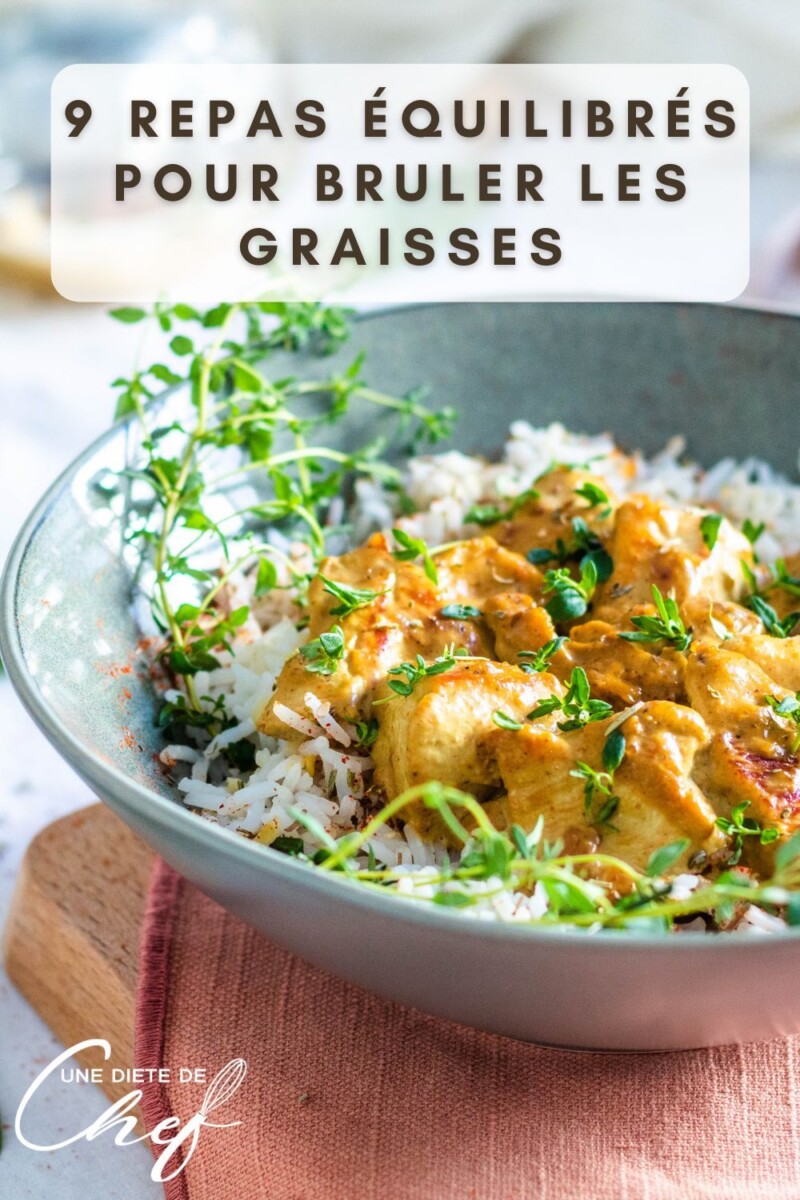 dîner équilibré et sain