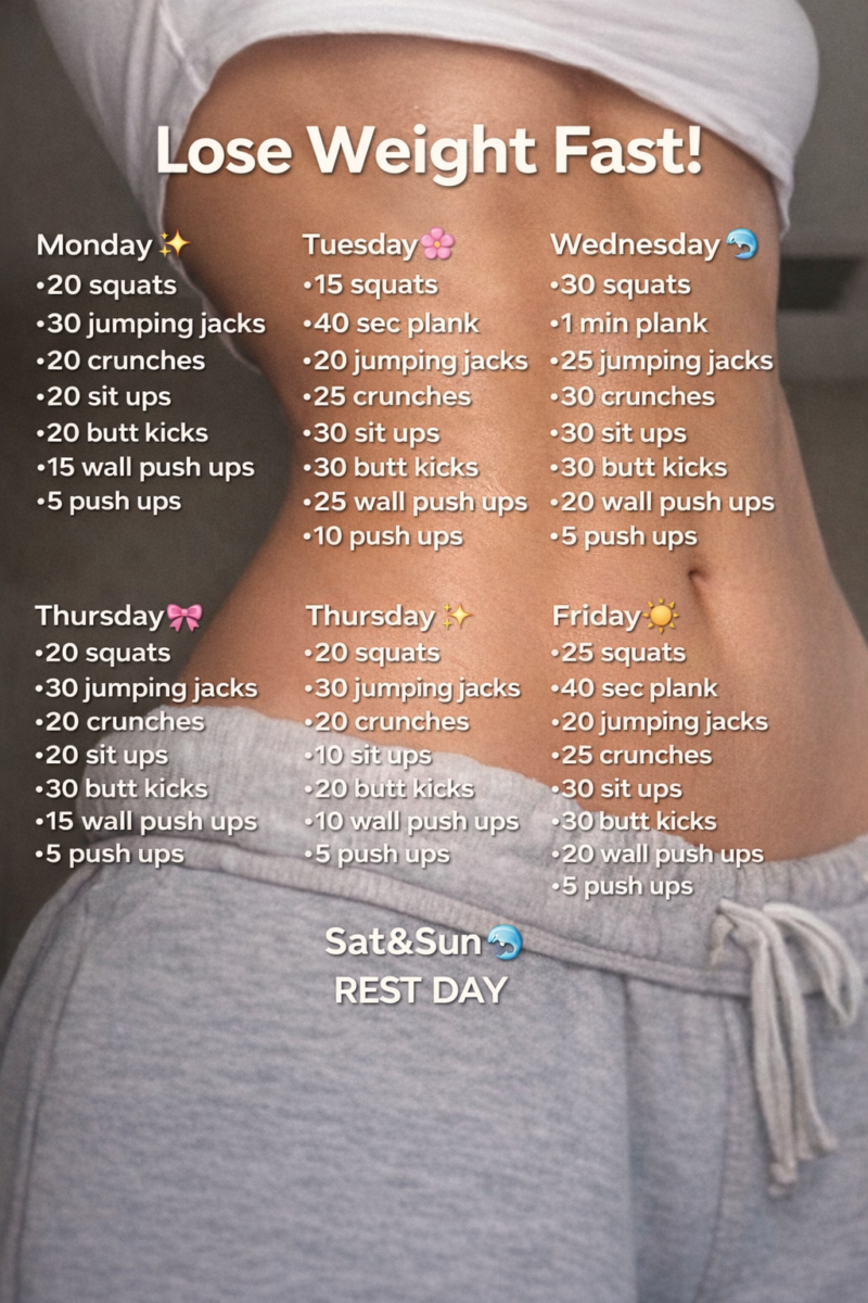 plan perte de poids fitness