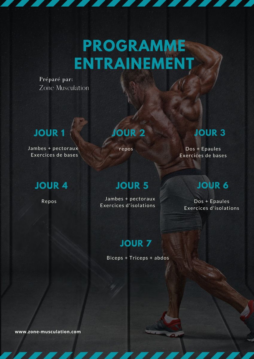 routine musculation 3 jours