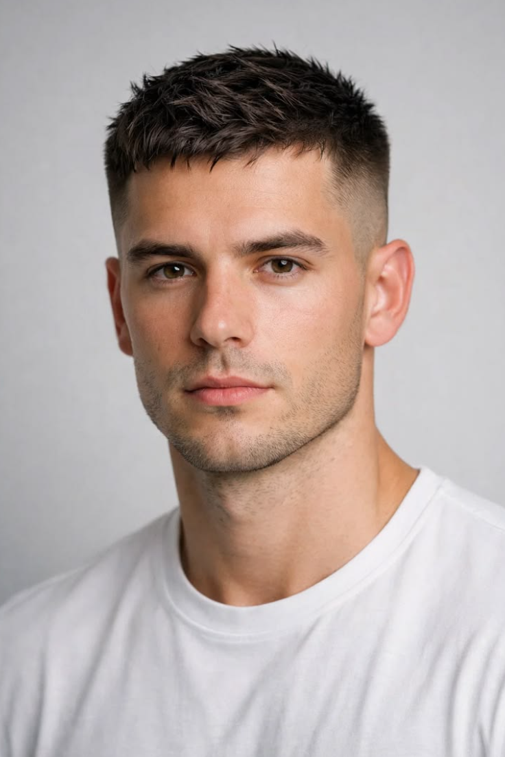Coupe courte masculine classique