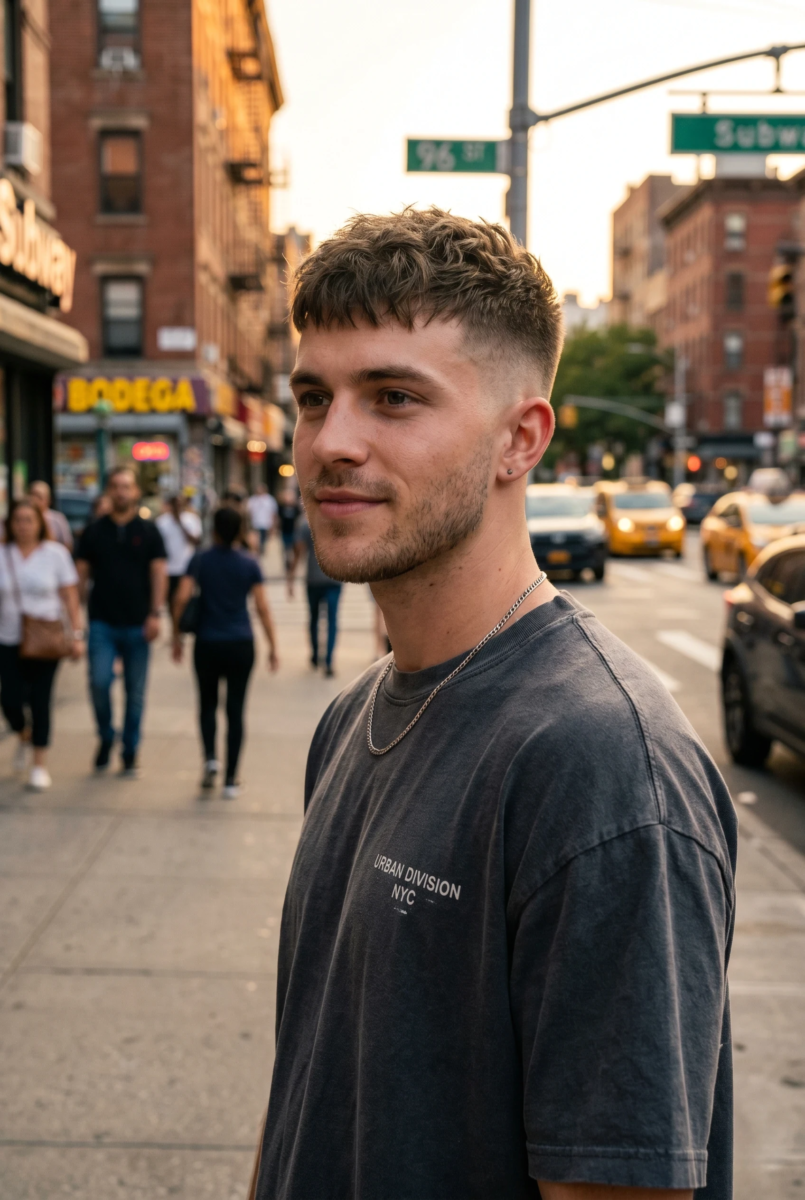 Coupe lisse homme moderne