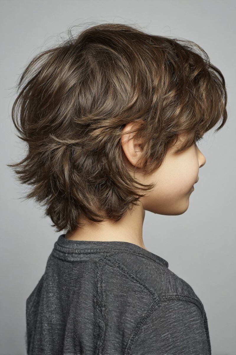 Coupe garçon mi-long tendance