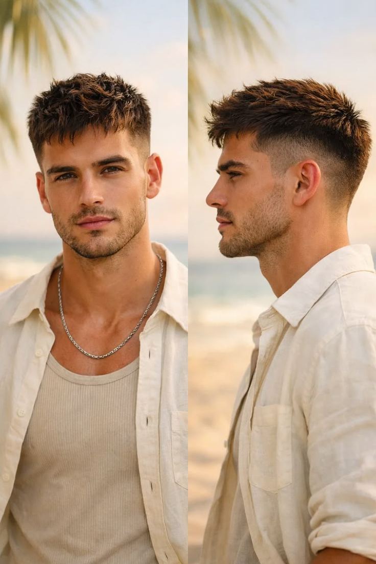 Élégance coupe courte masculine
