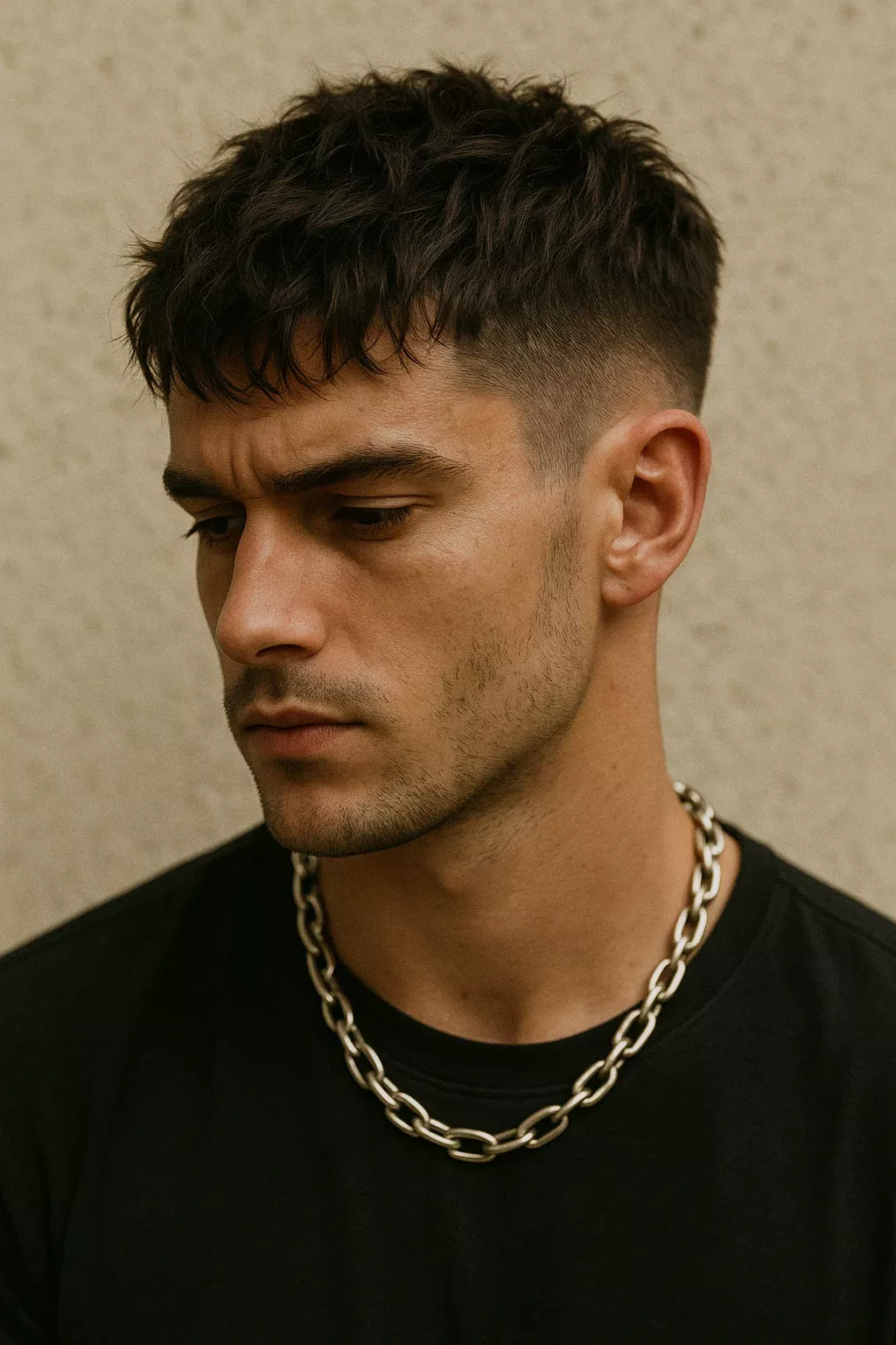 Simplicité coiffure homme court