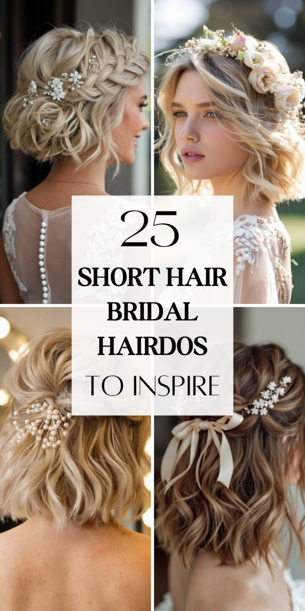 coiffures mariage cheveux courts