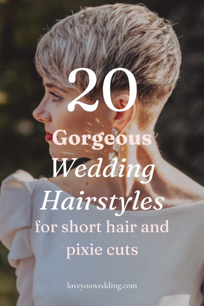 idées coiffures courtes mariage