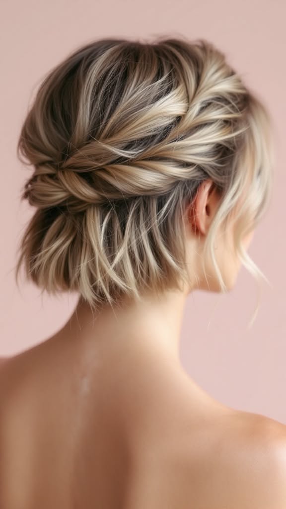 Style mariage cheveux courts