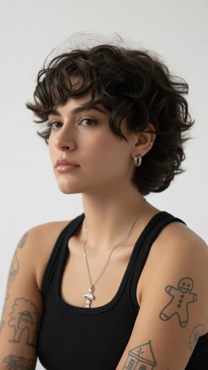 style naturel cheveux bouclés