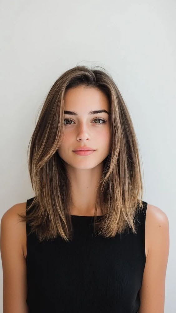 Look raffiné cheveux mi long