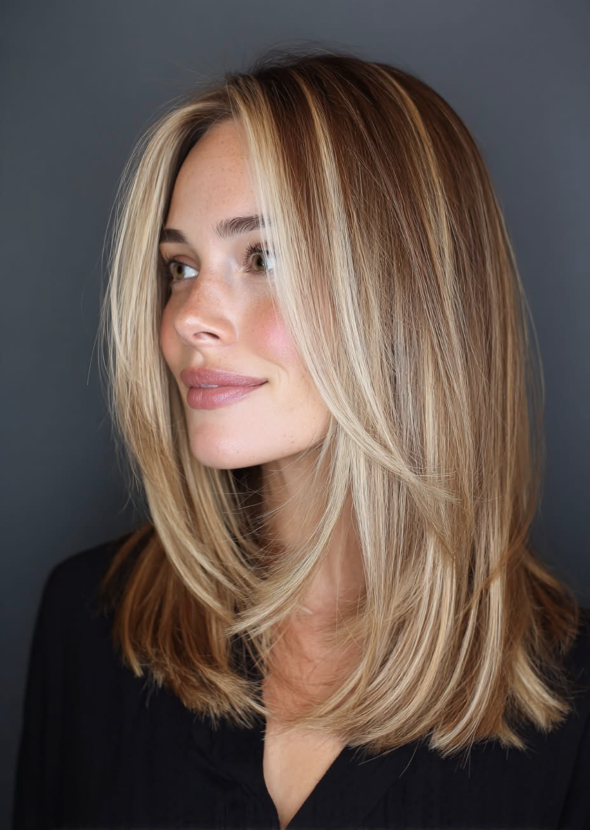 Coiffure cheveux mi long