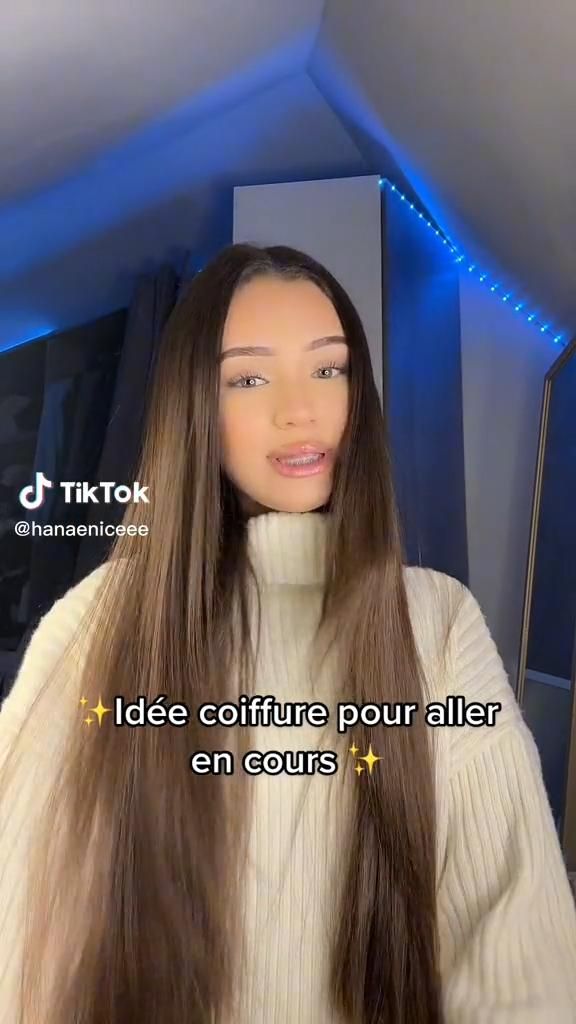 Style chic cheveux longs