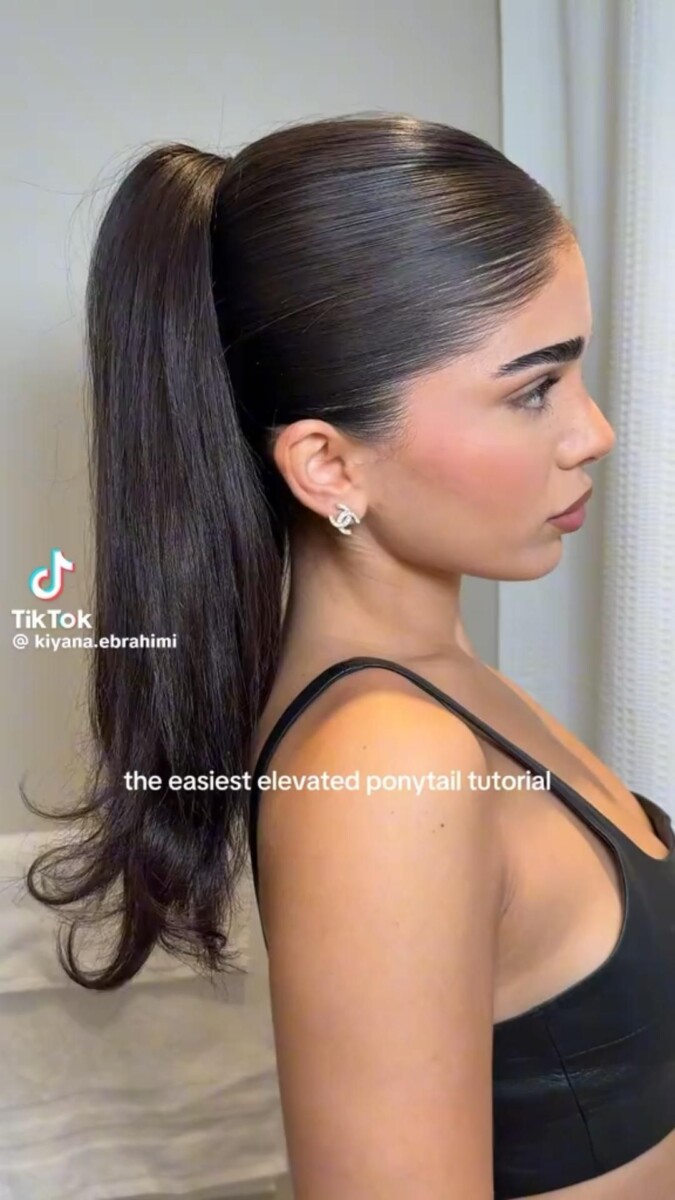 Tendance coiffure lisse moderne