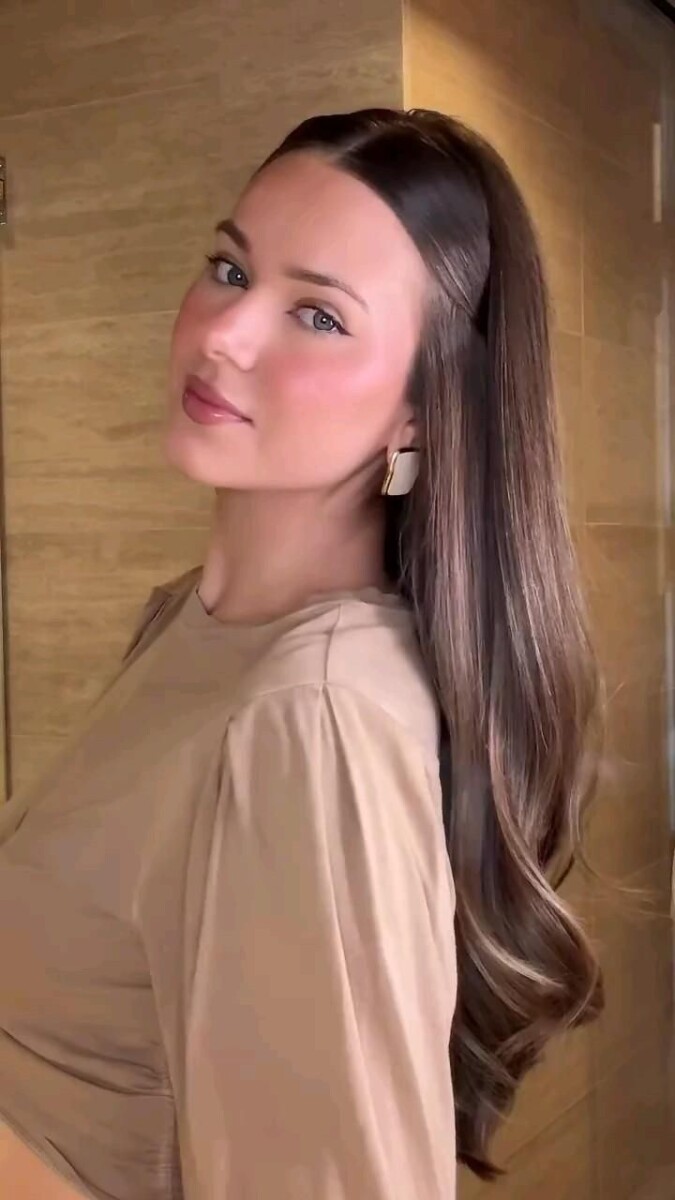 Style chic cheveux longs