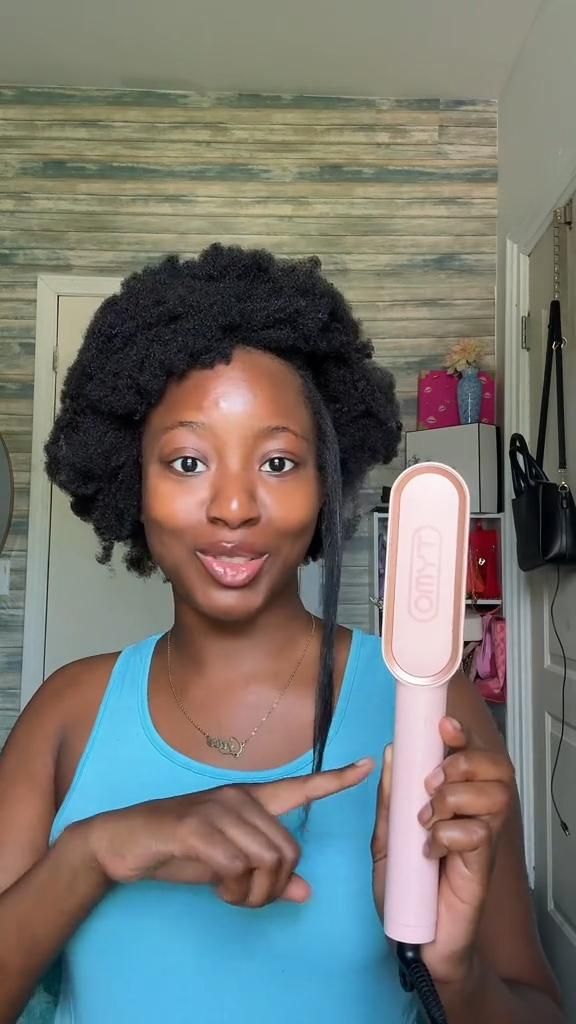 Brosse lissante pour cheveux crépus