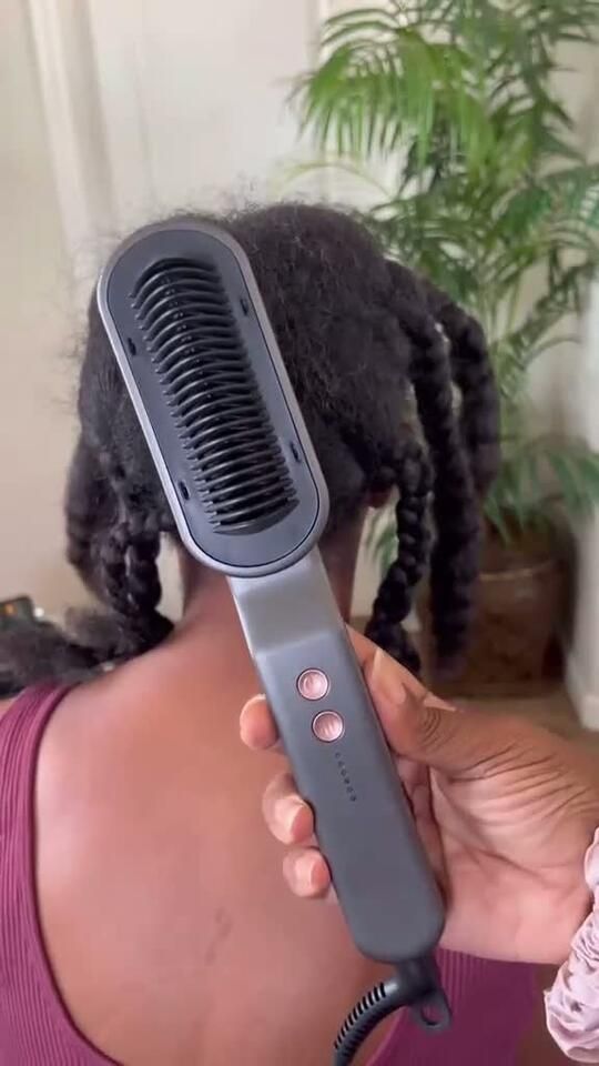 Brosse lissante pour cheveux crépus