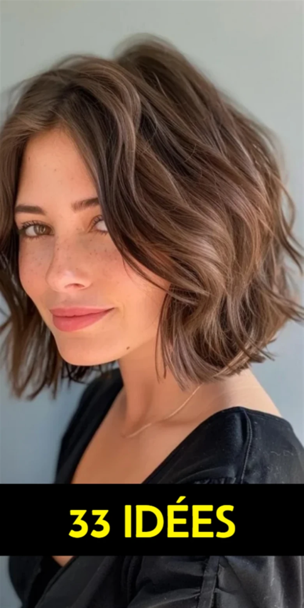 Carré moderne cheveux volumineux