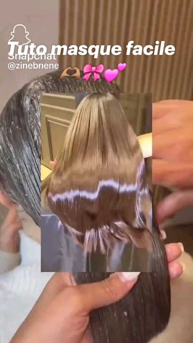 Lissage naturel avec masque