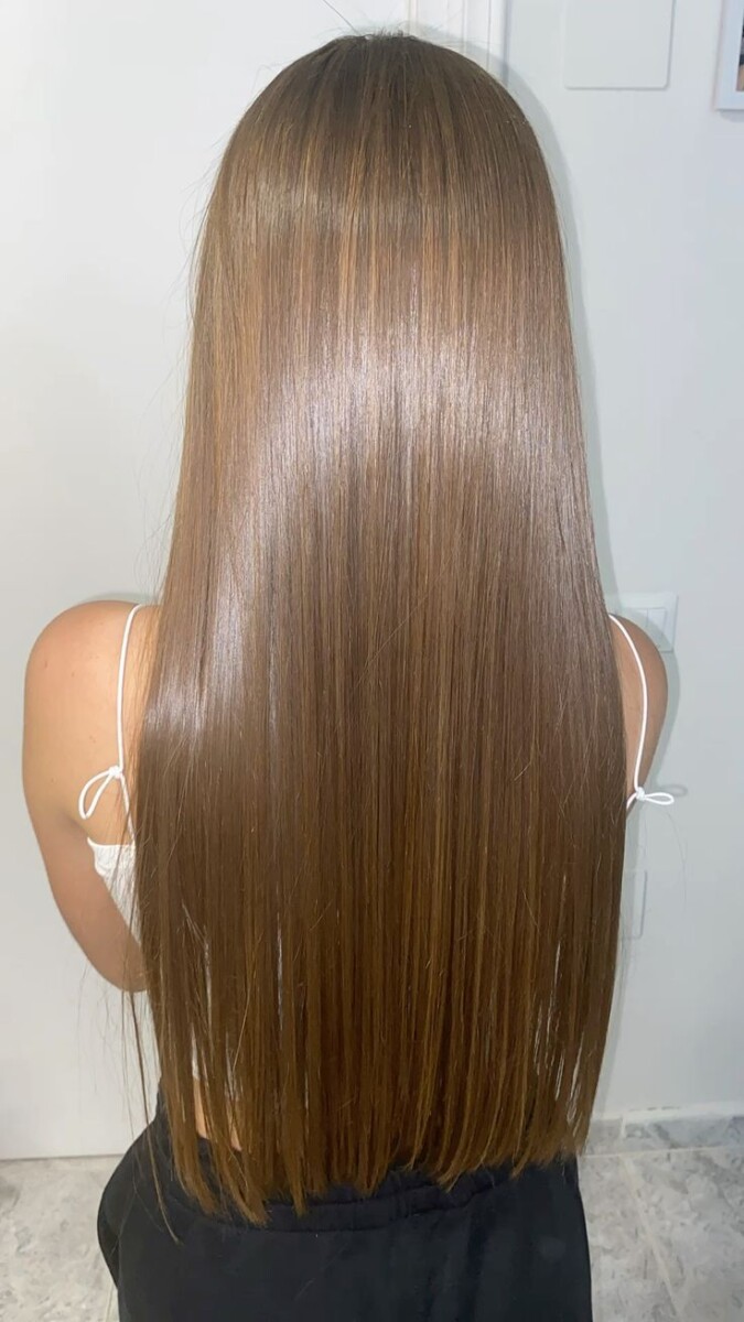 Elegant sleek hair style