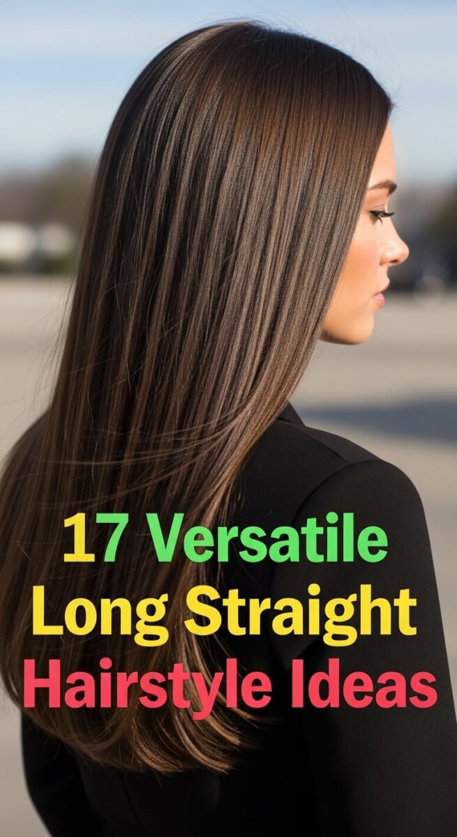 Smooth layered hair look
