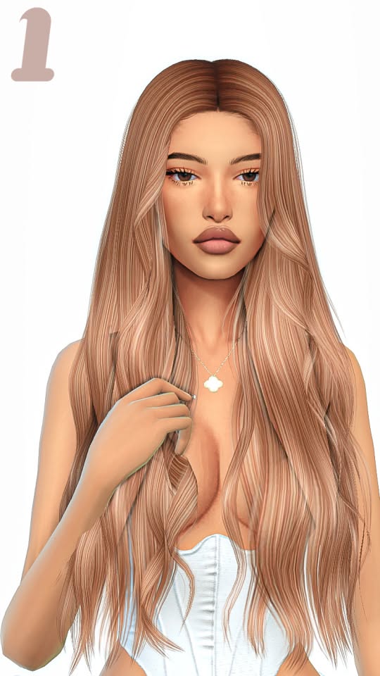 Mid-length sleek hair