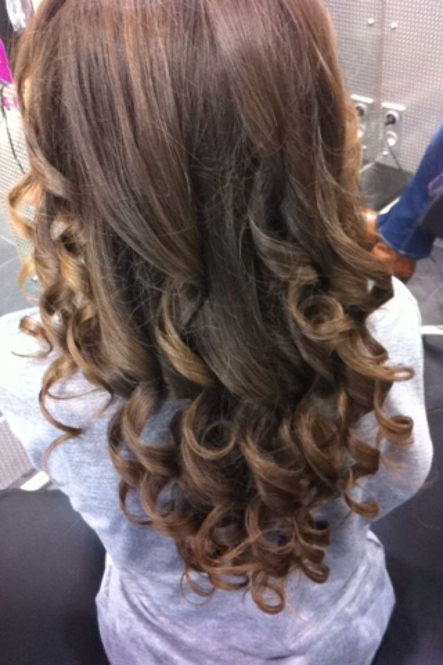 Elegant sleek hair style