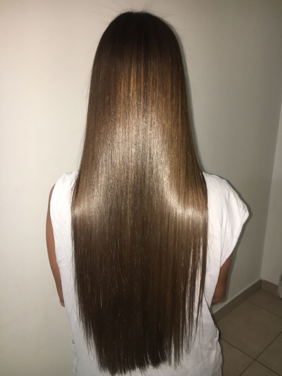 Elegant sleek hair style