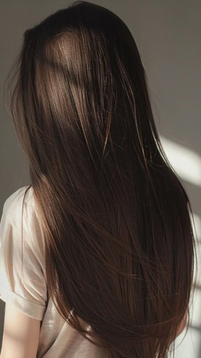 Elegant sleek hair style