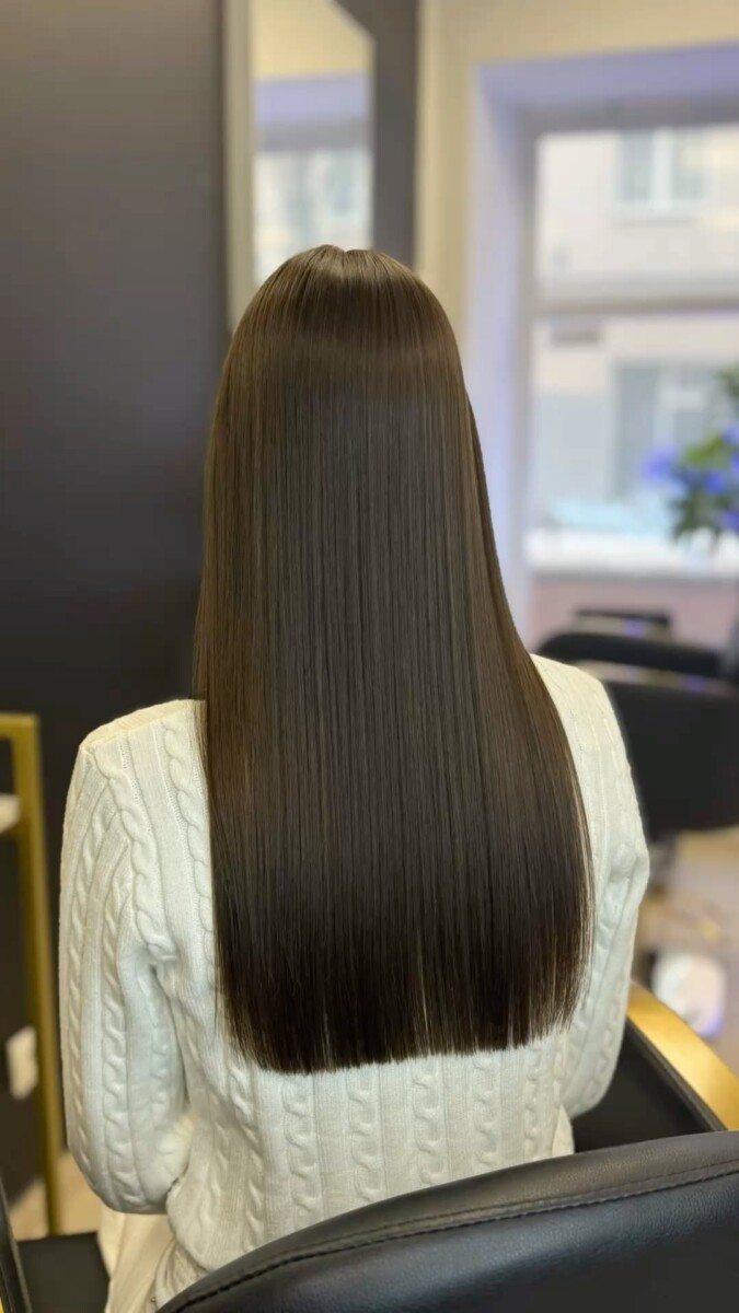 Elegant sleek hair style