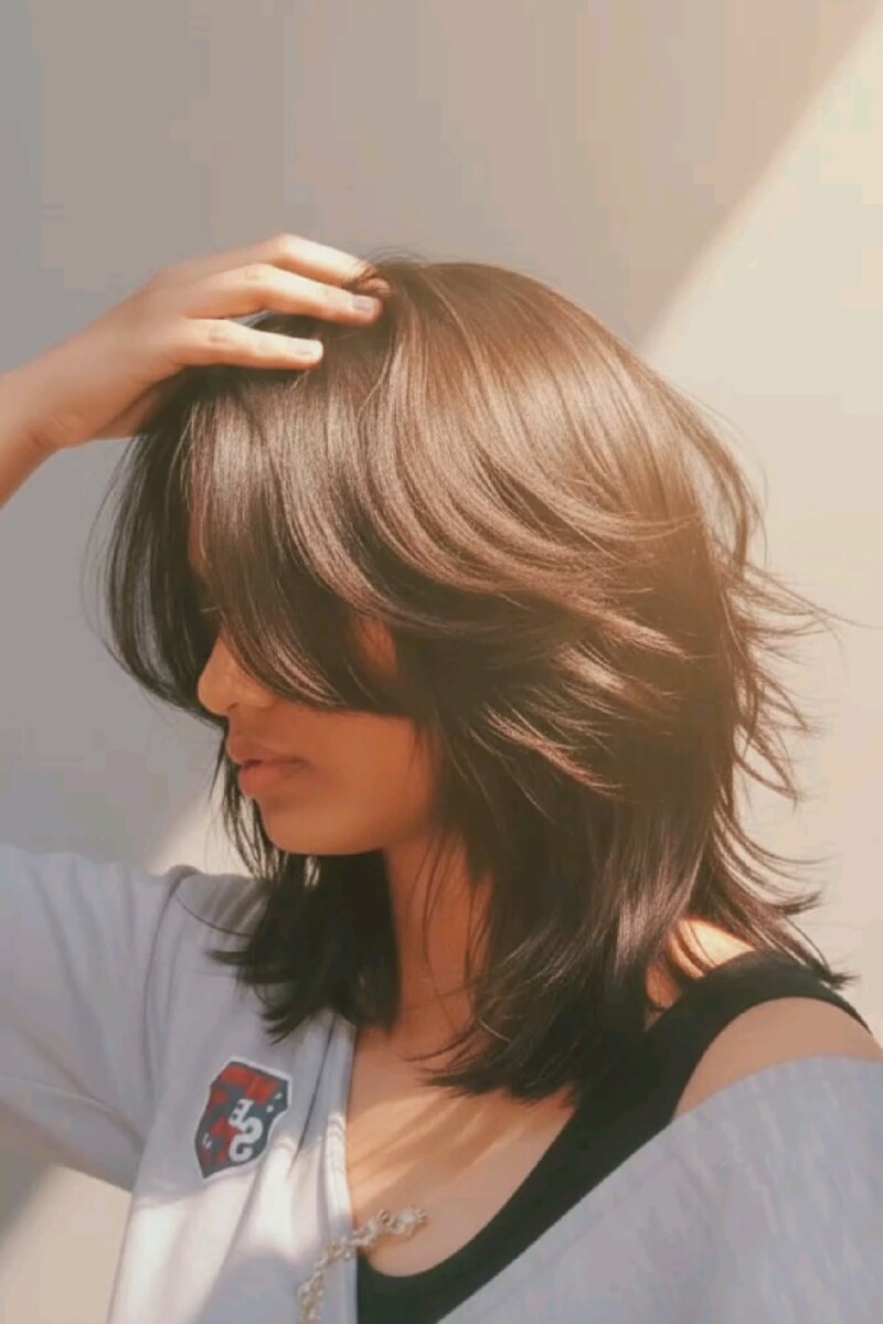 Style moderne wolf cut