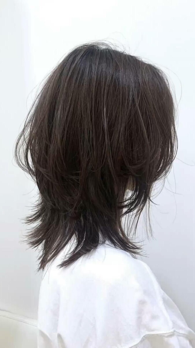Style moderne wolf cut