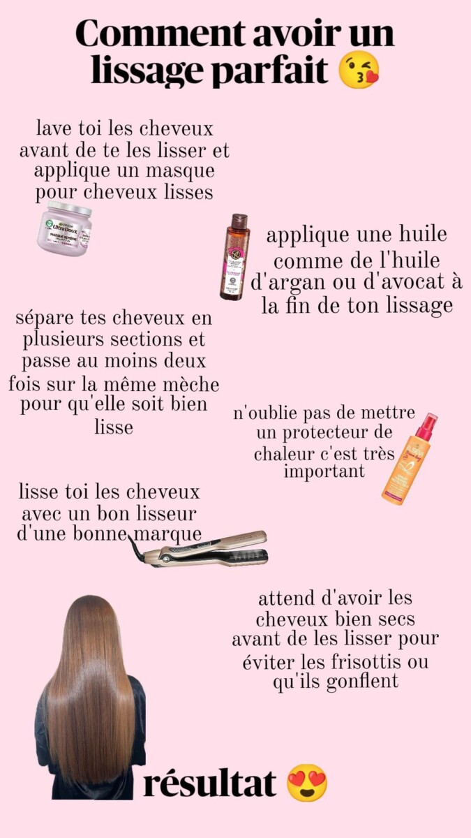 Conseils cheveux lisses efficaces