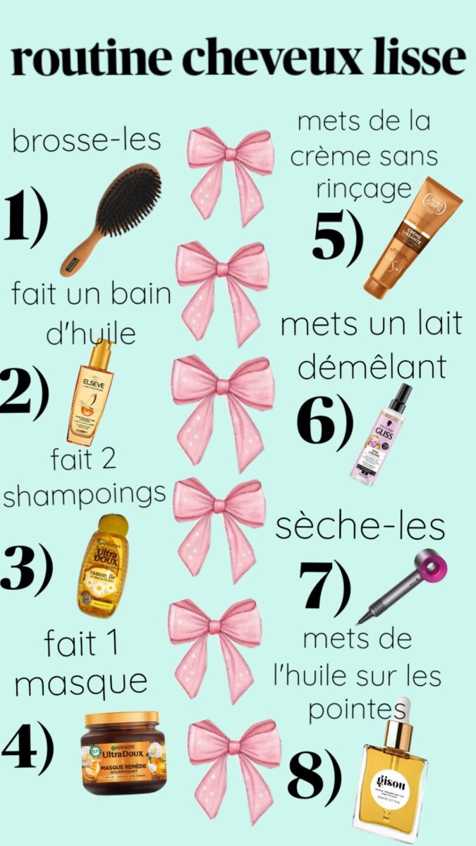 Astuces pour avoir cheveux lisses
