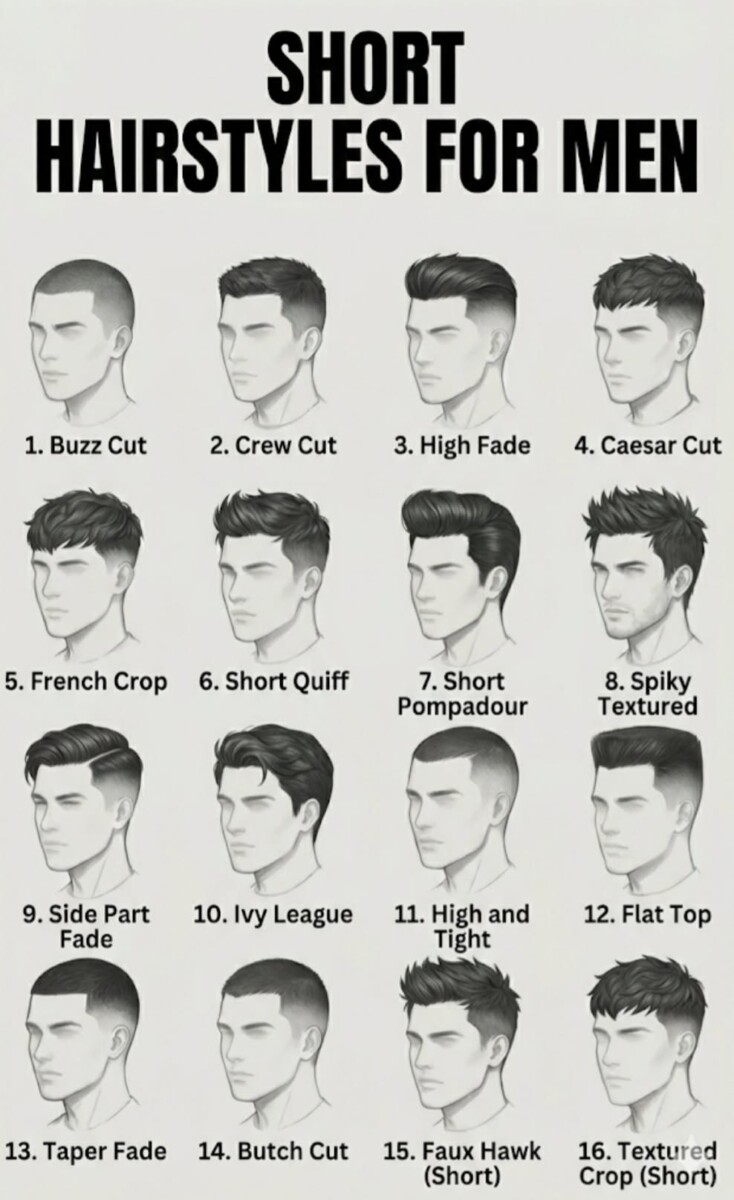 Coupe moderne homme court