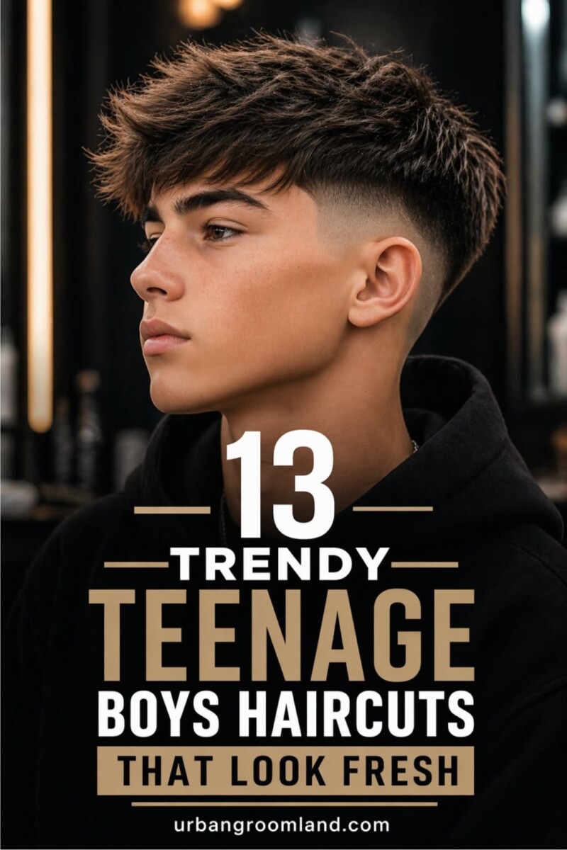 Tendance coiffure garçon moderne