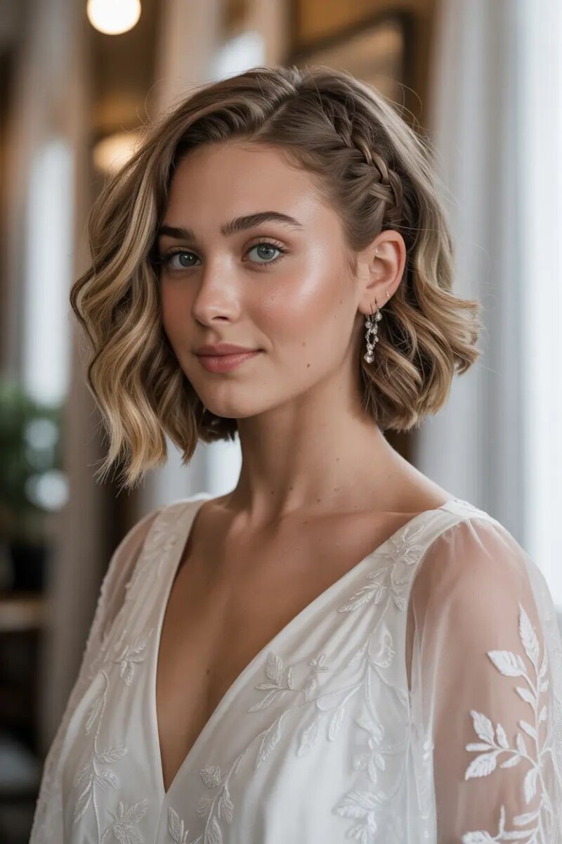 idées mariage cheveux court