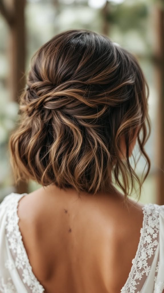 idées mariage cheveux court