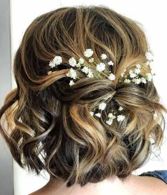 style mariage cheveux court