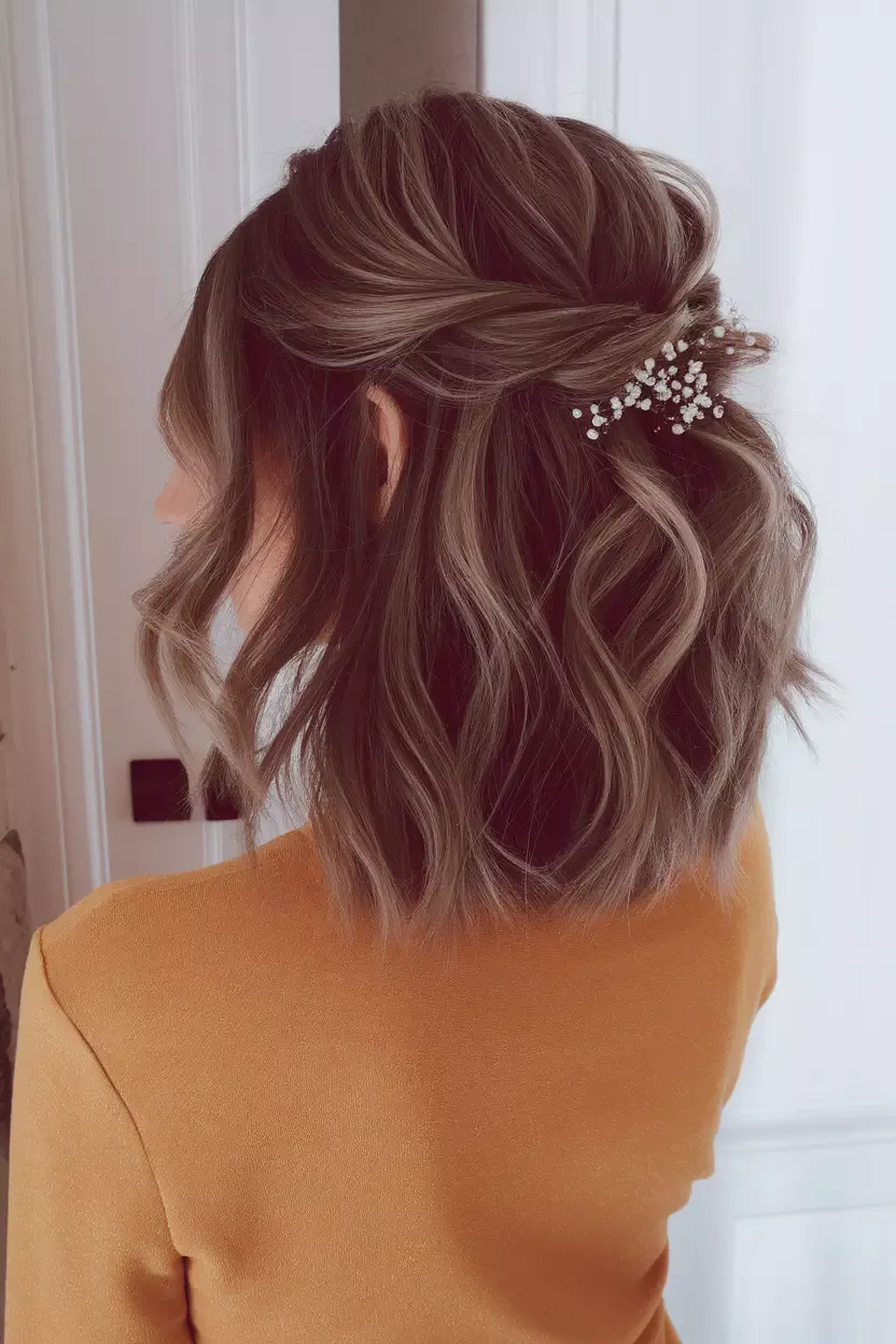 style mariage cheveux court