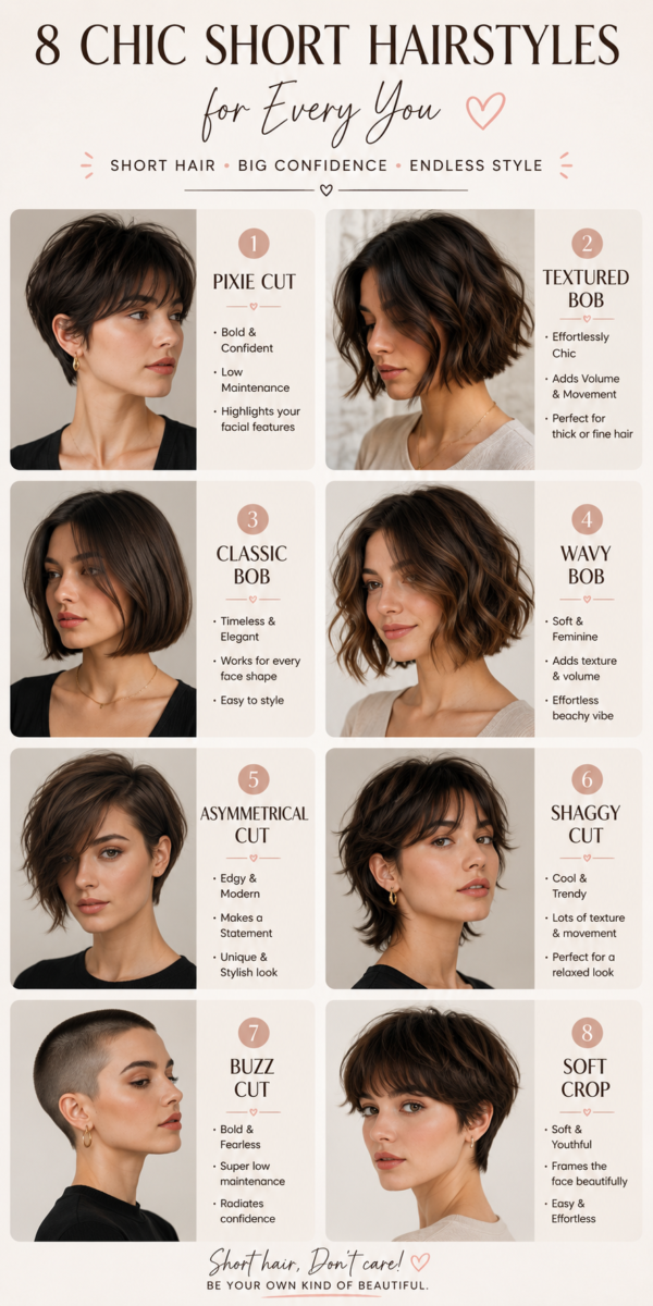 coiffure courte cheveux volumineux