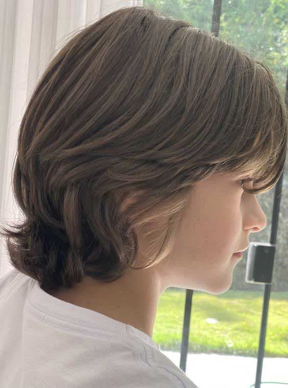 Coupe mi-long garçon