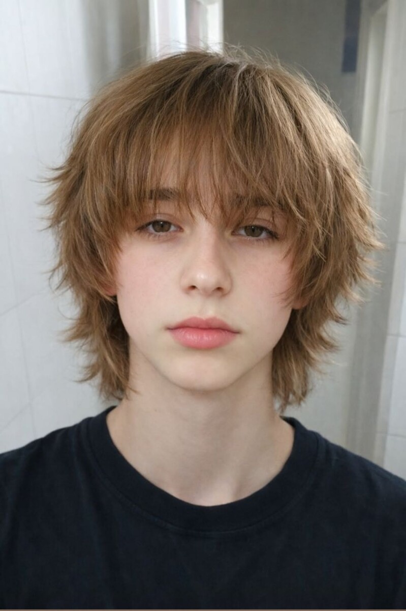 Longueur cheveux garçon