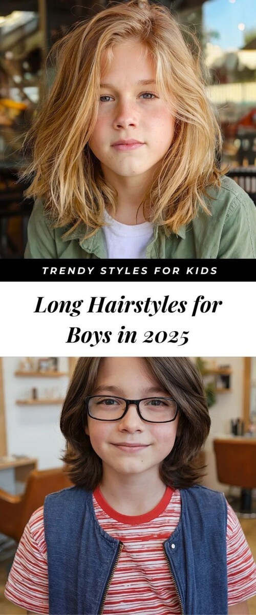 Entretien cheveux longs garçon